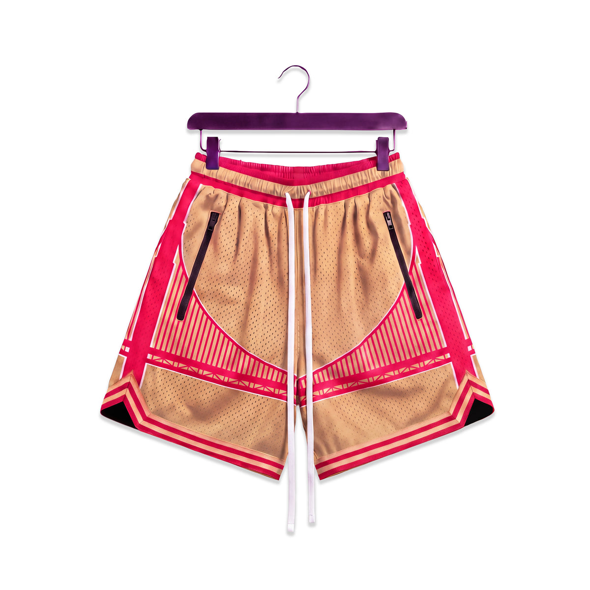 "Golden Gate Gold" Heavyweight Mesh Shorts