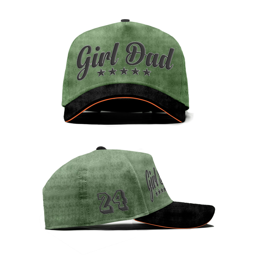 Girl Dad Philly Green Suede Snapback Hat
