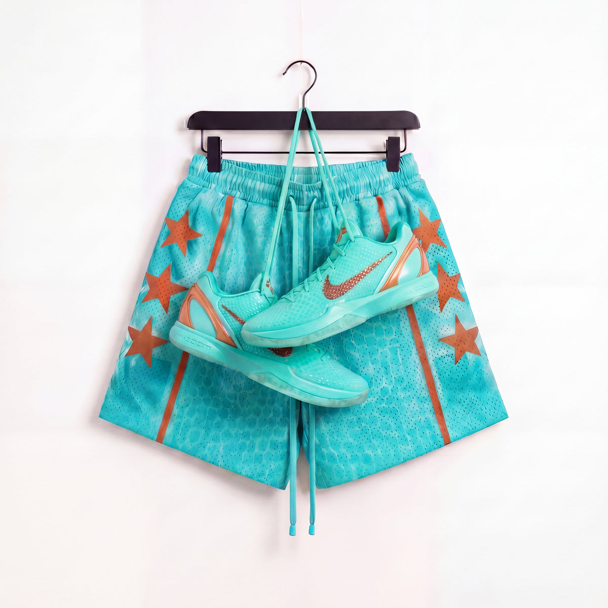 "Liberty Green" 5" Mesh Shorts