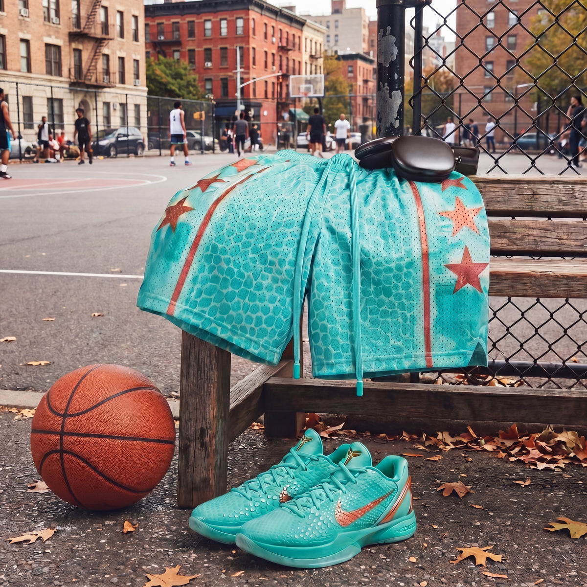 "Liberty Green" 5" Mesh Shorts