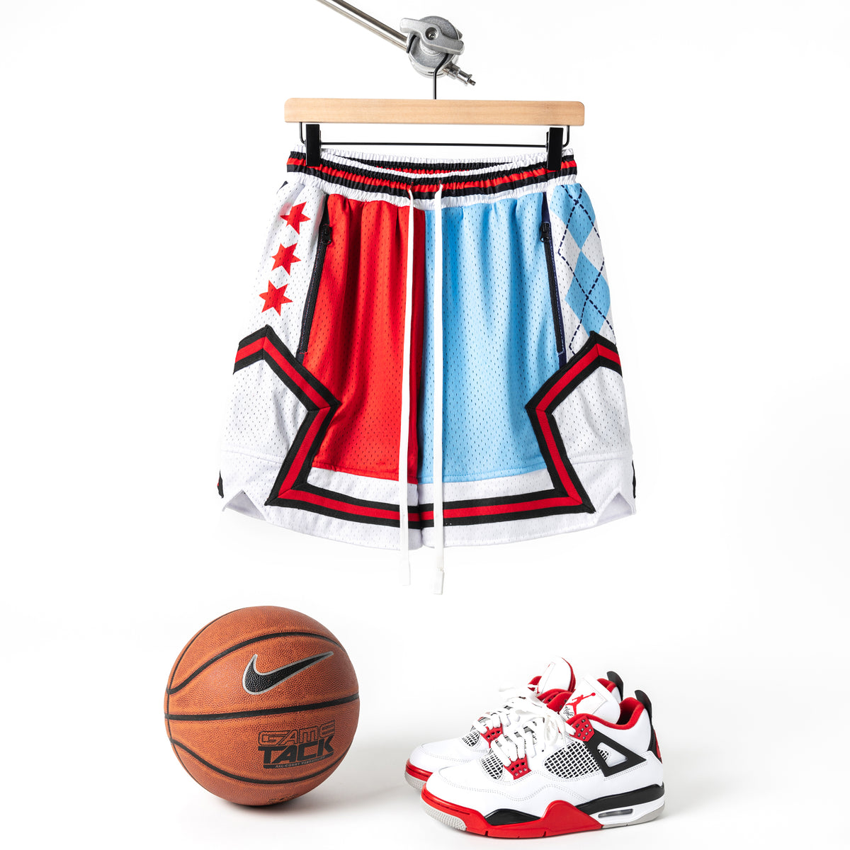 "NC2CHI" Heavyweight Mesh Shorts