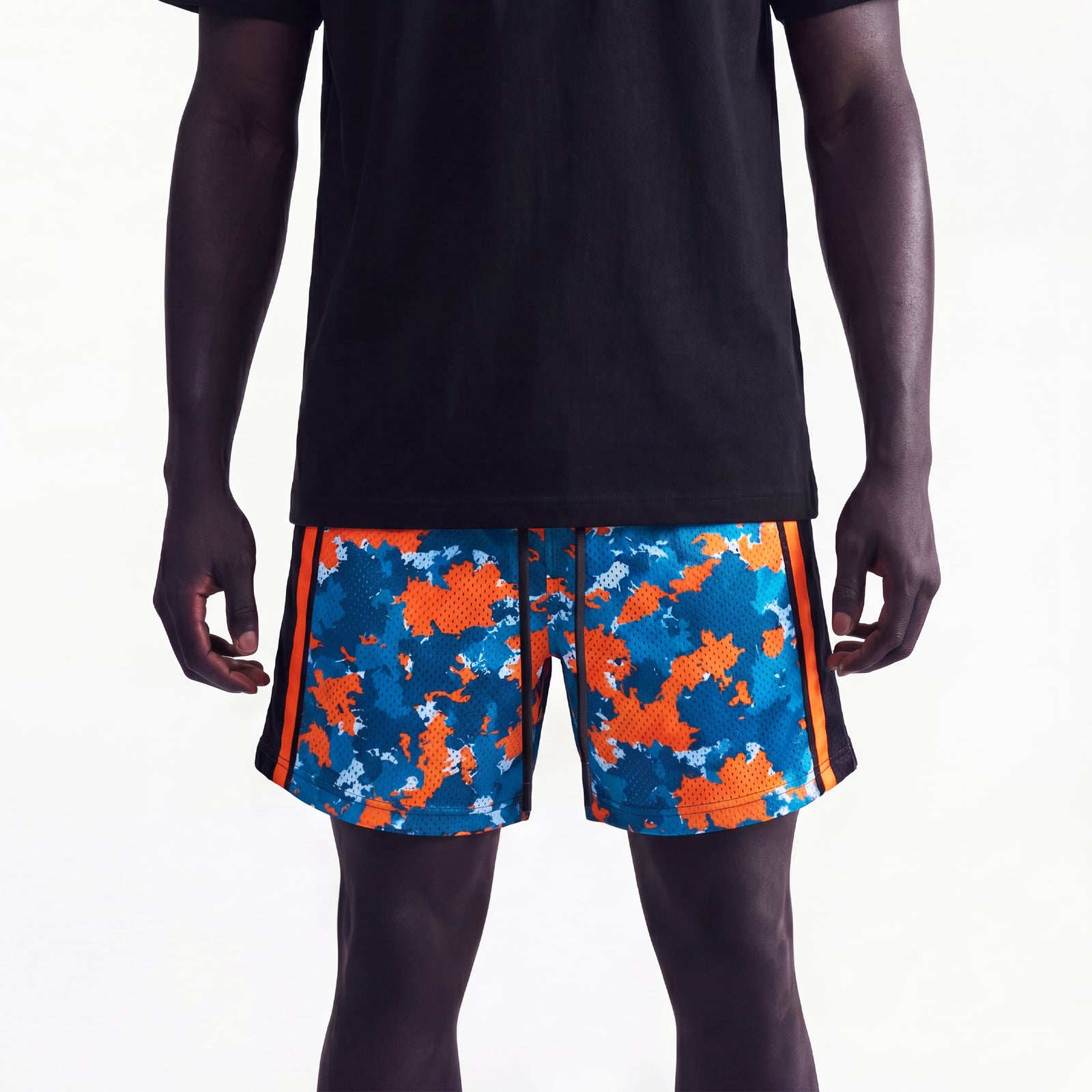 "NY Camo Blue" 5" Mesh Shorts