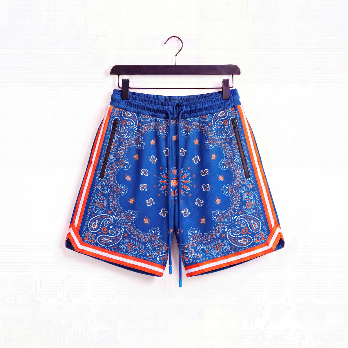 "NY Paisley Blue" Heavyweight Mesh Shorts
