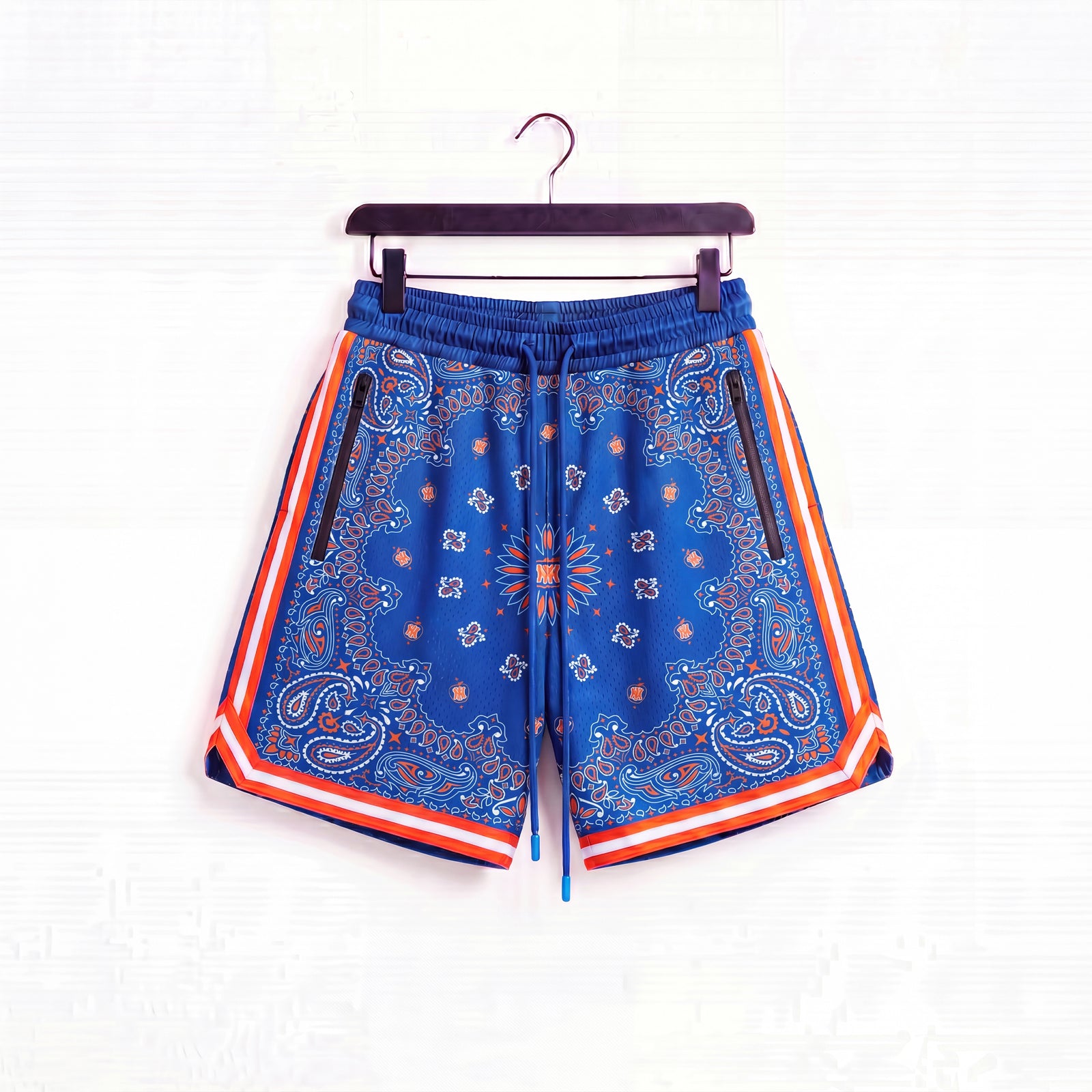 "NY Paisley Blue" Heavyweight Mesh Shorts