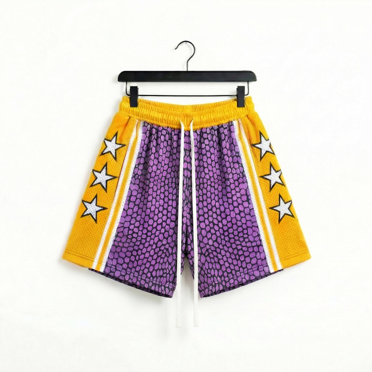"Pastel Purple Gold" 5" Mesh Shorts