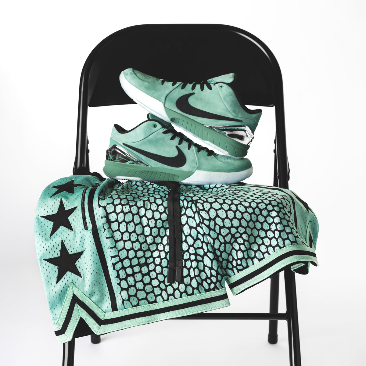"Philly Green" Heavyweight Mesh Shorts