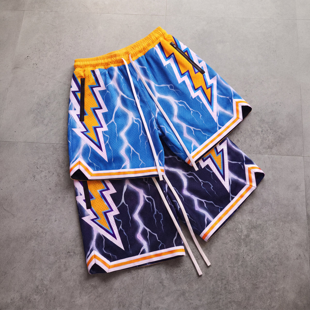 "Powder Bolts" Heavyweight Mesh Shorts