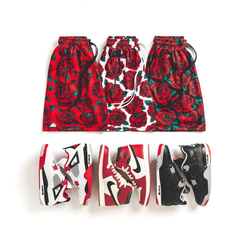 "Rose Red" Sport Mesh Shorts