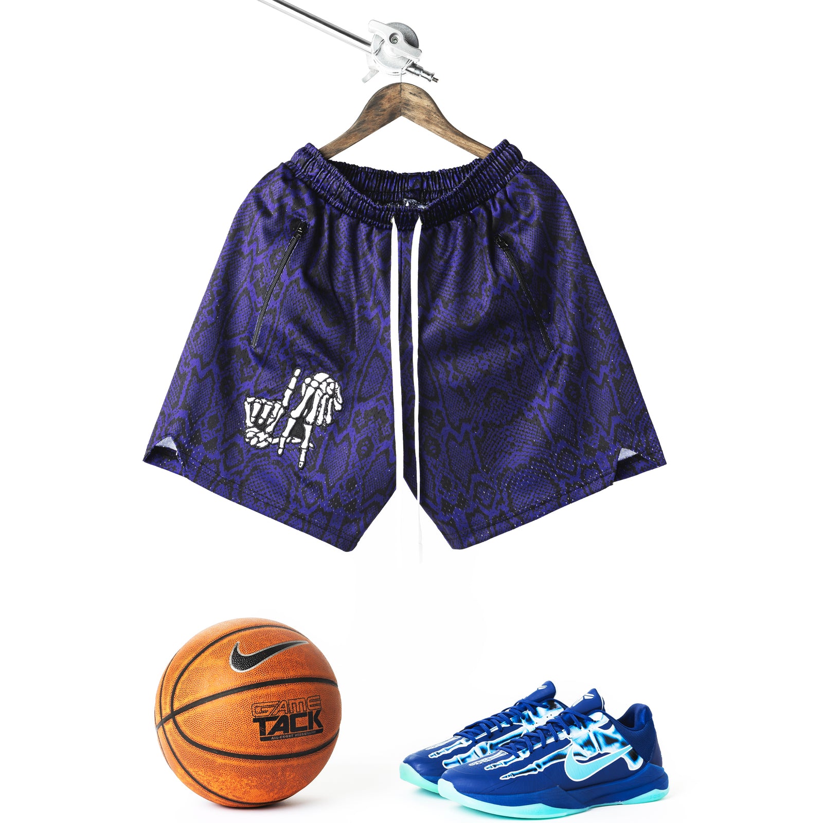 "Skelly Blue" Sport Mesh Shorts [PRE-ORDER]