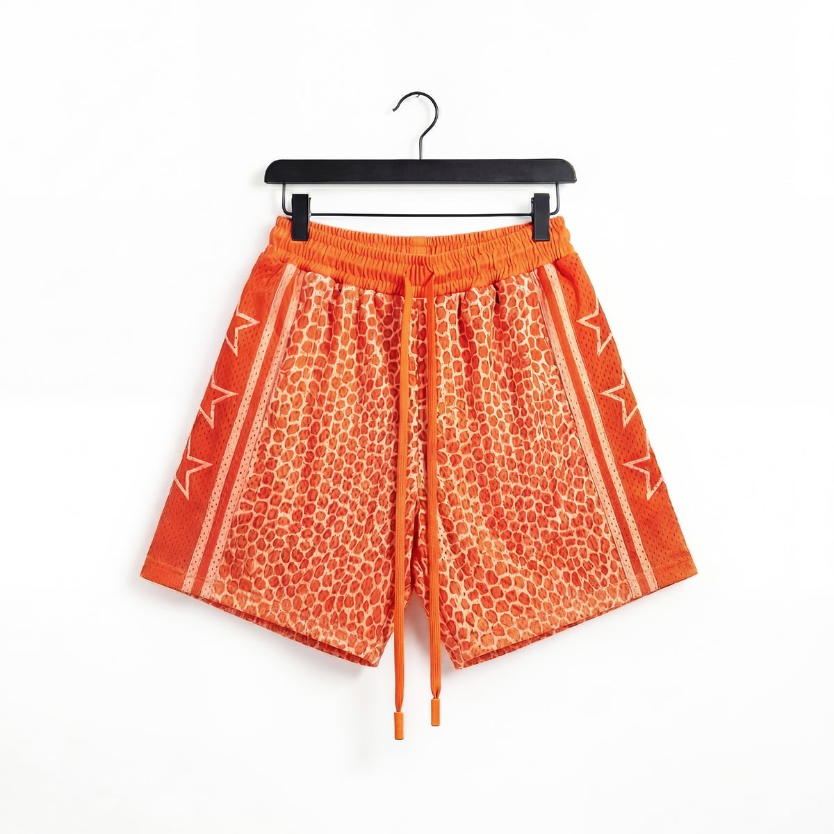 "Snake Orange" 5" Mesh Shorts