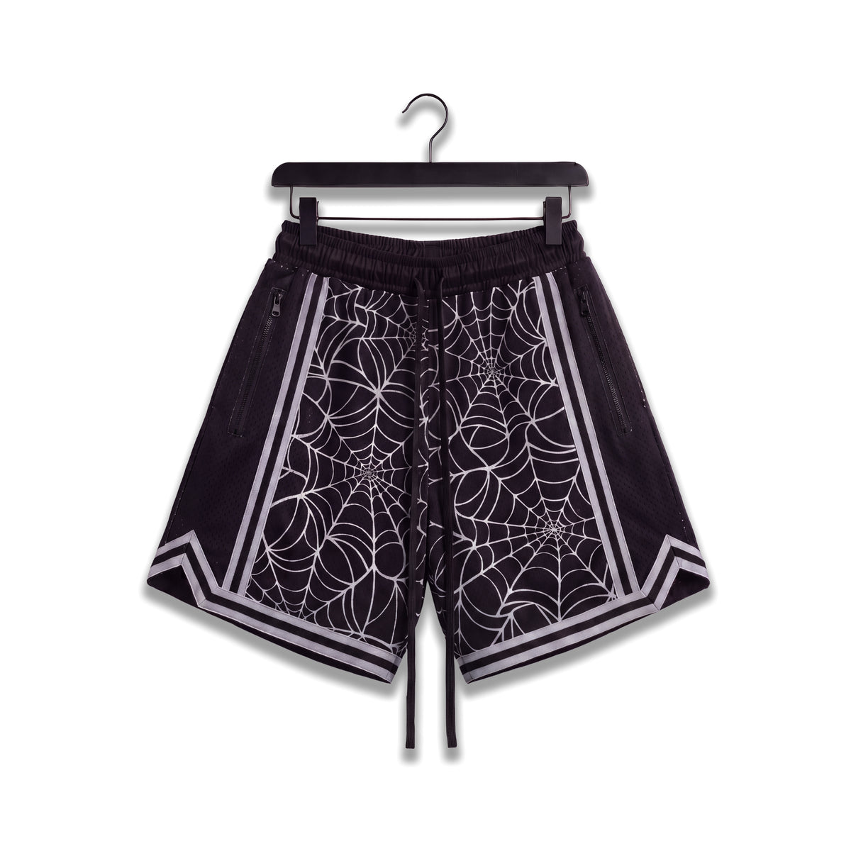 "Spider Black" Heavyweight Mesh Shorts
