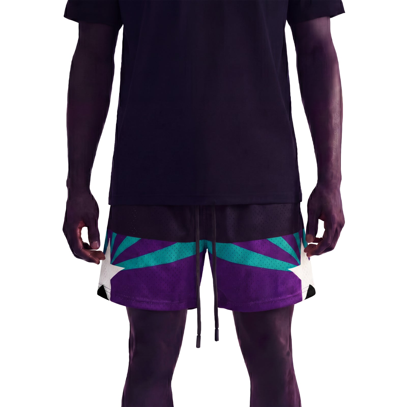 "Sunray Grape" 5" Mesh Shorts