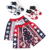 "USA Paisley Blue" Sport Mesh Shorts