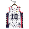 "USA Speckle White" Heavyweight Mesh Basketball Jersey