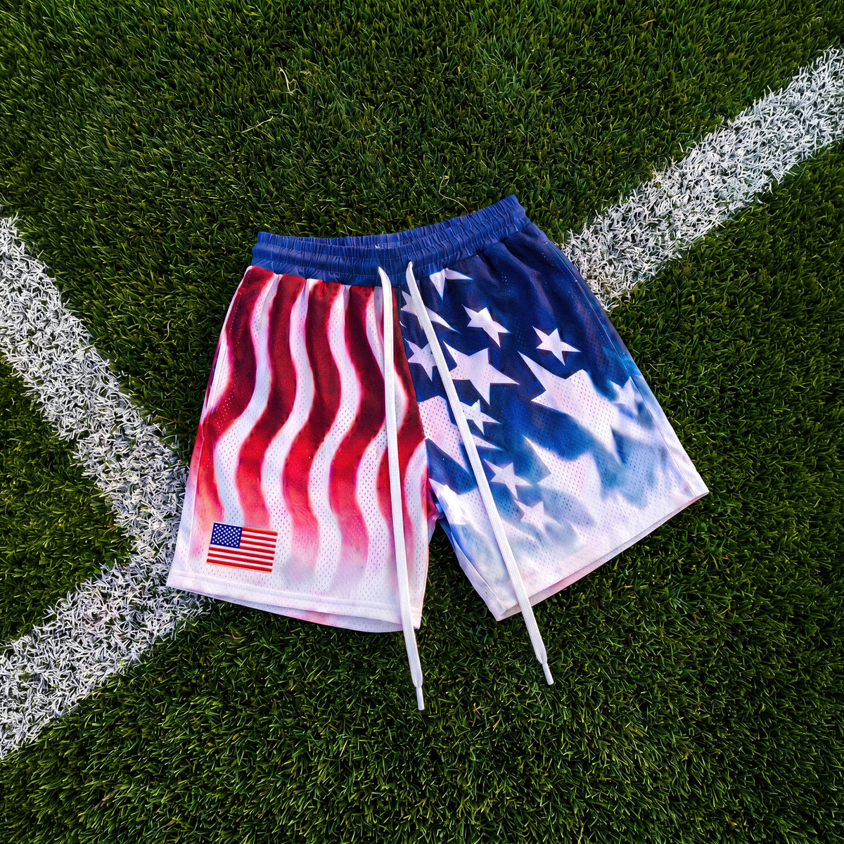 "USA Stars & Stripes" 5" Mesh Shorts