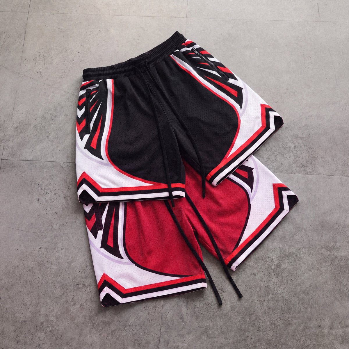 "Vick Black" Heavyweight Mesh Shorts