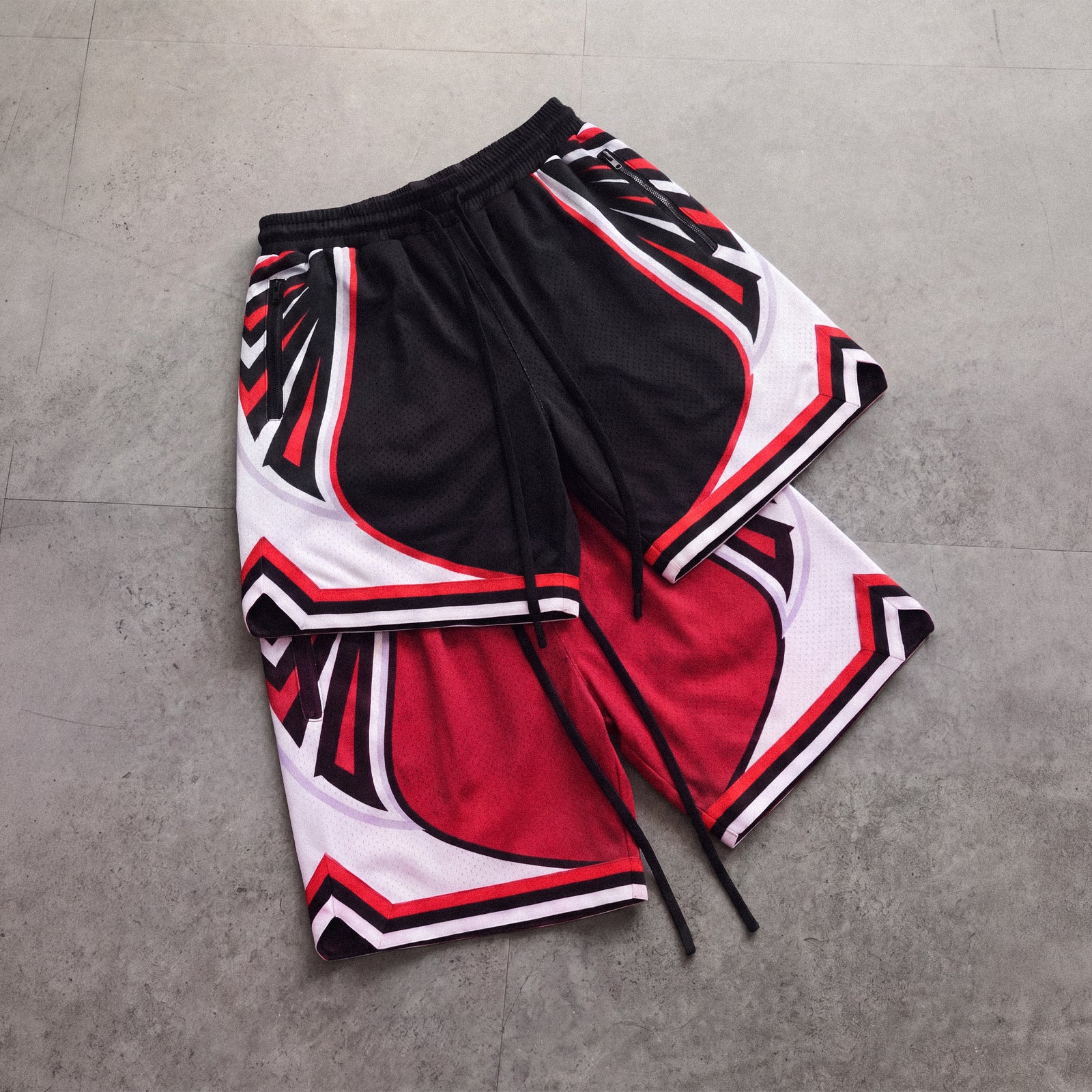 "Vick Black" Heavyweight Mesh Shorts
