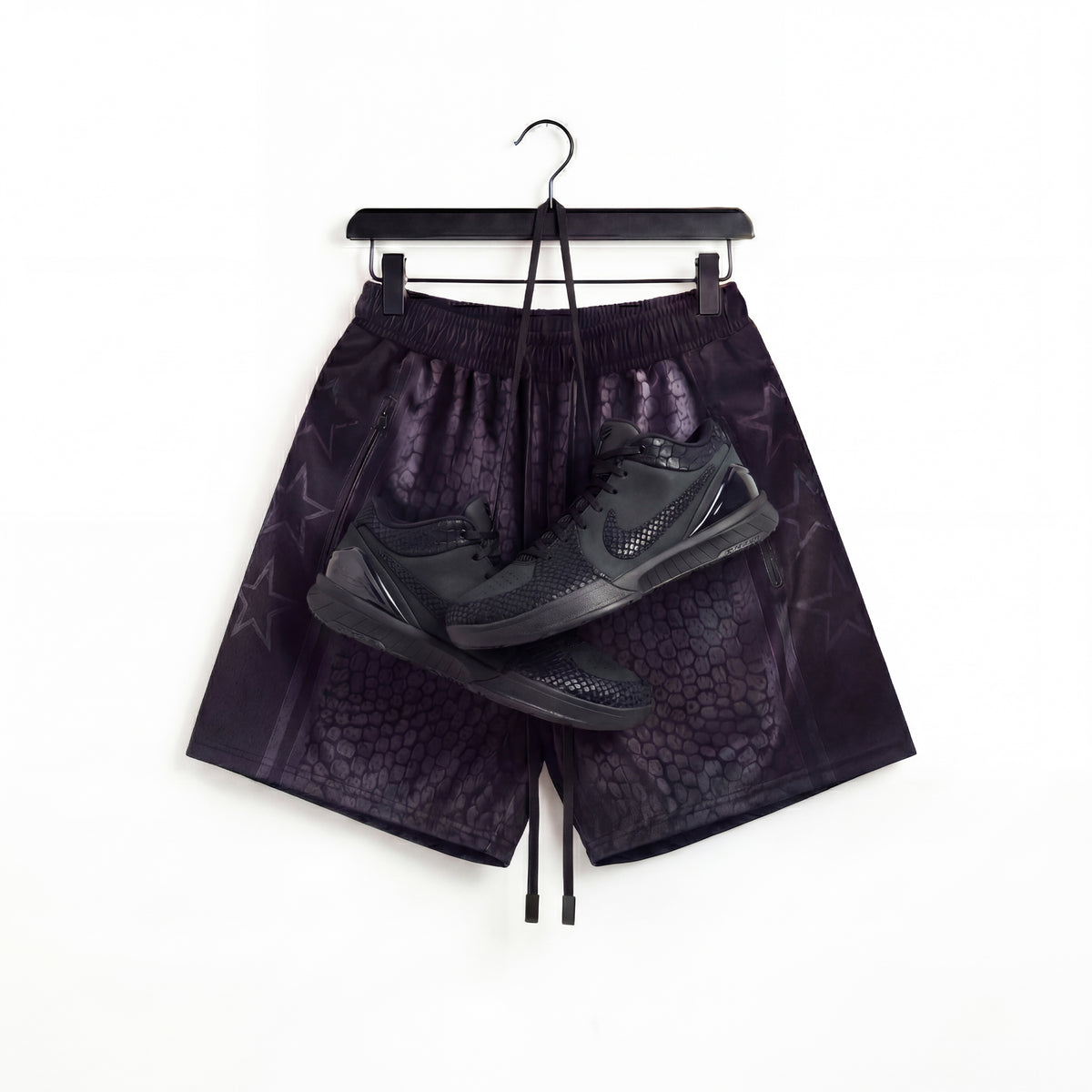 "Viper Black" 5" Mesh Shorts