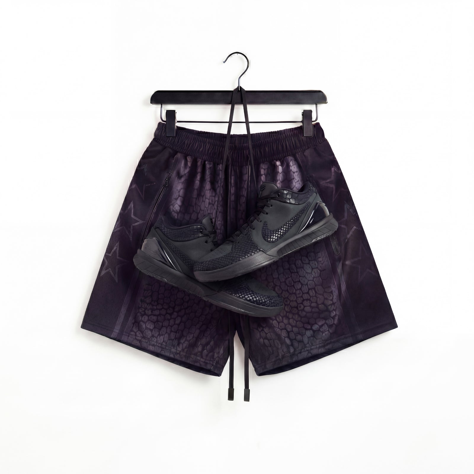 "Viper Black" 5" Mesh Shorts