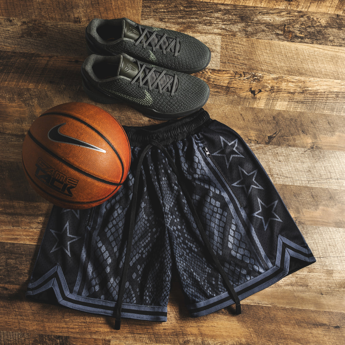 "Viper Black v2" Heavyweight Mesh Shorts
