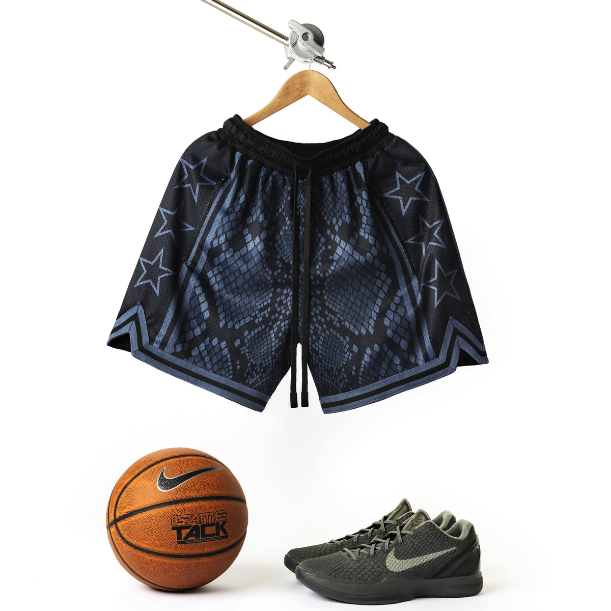 "Viper Black v2" Heavyweight Mesh Shorts