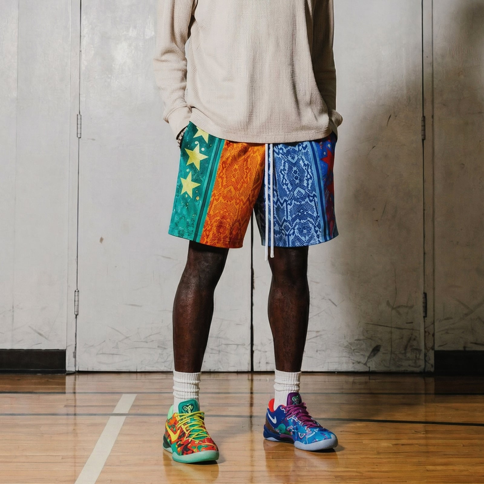 "What The Snake" 5" Mesh Shorts